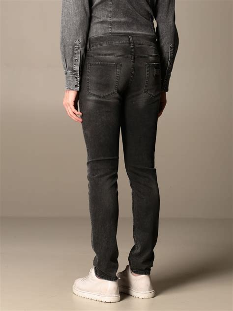 jeans dolce gabbana homme gris|Dolce & Gabbana distressed jeans.